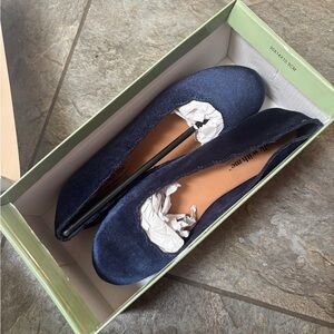 Coldwater Creek Navy Blue Slip-On Ballet Flats